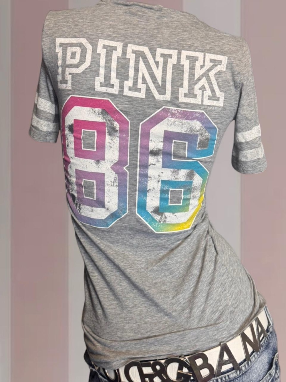 PINK Victoria’s Secret Vintage Y2K Sporty Tee